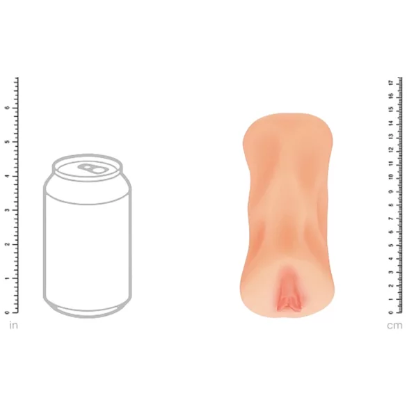 XKIN natakarski masturbator Sasha Slippernip - realistična umetna vagina (naravna barva)