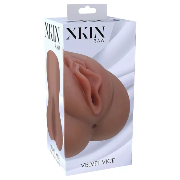 XKIN - realistična umetna vagina - L (temno naravna)