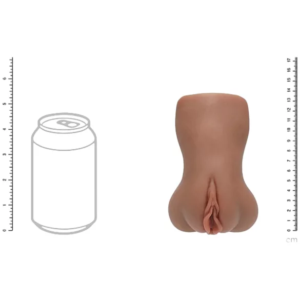 XKIN - realistična umetna vagina - L (temno naravna)
