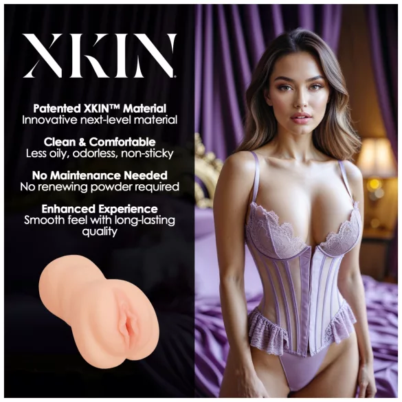 XKIN Sweet Delilah - realistična umetna vagina masturbator (naravna)