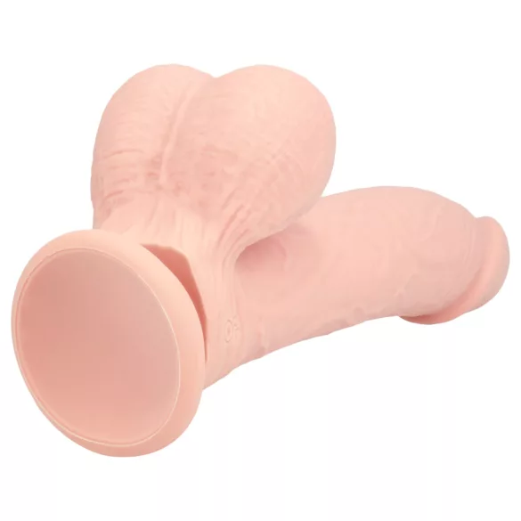 RealRock - dvakrat gosto realističen vibrator (barva kože) - 18 cm