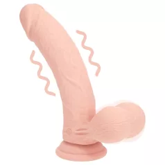   RealRock - realistični vibrator z dvojno gostoto (barva kože) - 20 cm