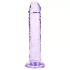   RealRock - realistični dildo z priseskom (vijoličen) - 12,7 cm