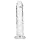 RealRock - realistični dildo z vakuumskim nastavkom (prozoren) - 12,7 cm