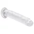 RealRock - realistični dildo z vakuumskim nastavkom (prozoren) - 12,7 cm