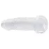 RealRock - realistični dildo z vakuumskim nastavkom (prozoren) - 12,7 cm