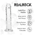 RealRock - realistični dildo z vakuumskim nastavkom (prozoren) - 12,7 cm
