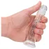 RealRock - realistični dildo z vakuumskim nastavkom (prozoren) - 12,7 cm