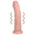 RealRock - dildo z vakuumskim nastavkom - naravno - 20,5 cm