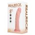 REALROCK - vibrator z priseskom - naravna barva (20,5 cm)