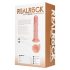 REALROCK - vibrator z priseskom - naravna barva (20,5 cm)