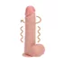 RealRock - vrteči vibrator (naraven, 20,5 cm)