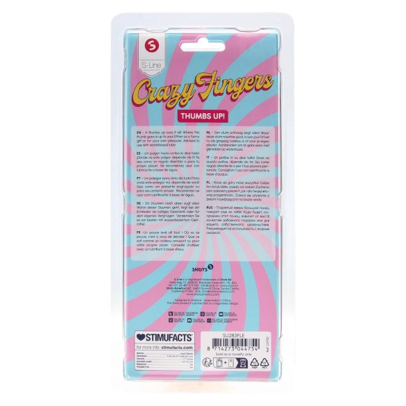 S-Line - dildo za nožni palec - naravna barva