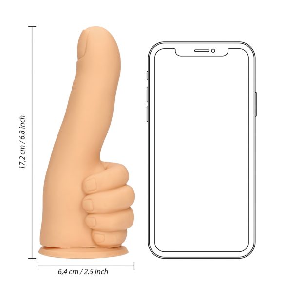 S-Line - dildo za nožni palec - naravna barva