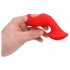 Loveline - stimulacijski prstni vibrator (rdeč)