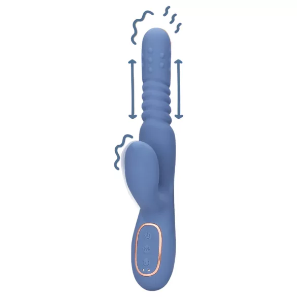 Loveline - vibratorski stimulator s segrevanjem - modra