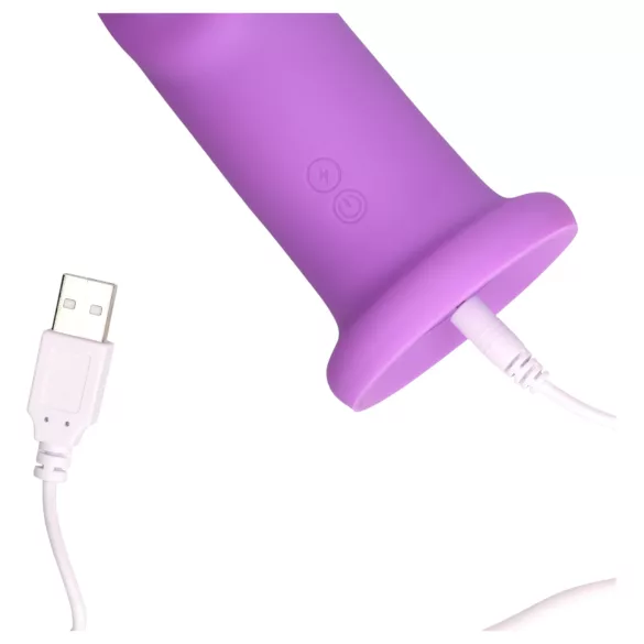 Loveline - vibrator z vrtenjem - polnilni - roza