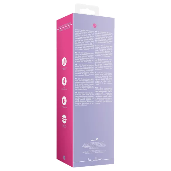 Loveline - polnilni vibrator z zajčjo ušesci (roza)
