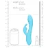 Loveline - vibrator zajček za klitoris - vodoodporen - modra