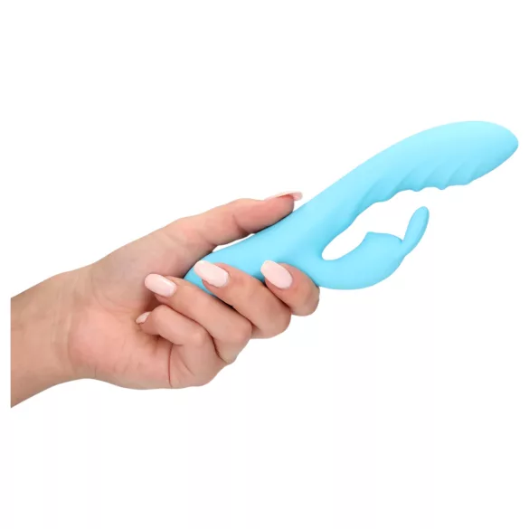Loveline - vibrator zajček za klitoris - vodoodporen - modra