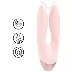 Loveline Amour - dvojni vibrator s kraki - roza