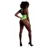 Ouch! - erotično odprto body - svetleča barva - neon zelena