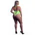 Ouch! - erotično odprto body - svetleča barva - neon zelena