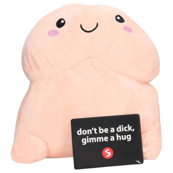 Plišasti objemljivi penis - 30cm (naravna barva)