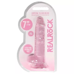 RealRock - realistični dildo - roza - 17 cm