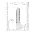 RealRock - prozoren realistični dildo - 22 cm