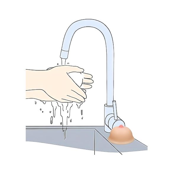 Titty - milo v obliki prsi - naravno - 95g