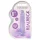 RealRock - realistični dildo - prozoren lila - 15 cm