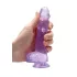 RealRock - realistični dildo - prozoren lila - 15 cm