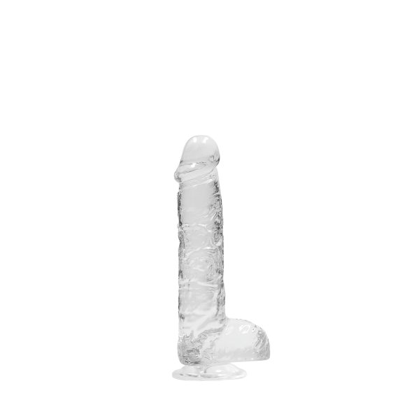 RealRock - prozoren realistični dildo - 15 cm