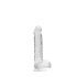 RealRock - prozoren realistični dildo - 15 cm