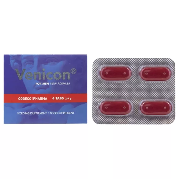 Venicon - kapsule za erekcijo za moške - prehransko dopolnilo - 4 kapsule