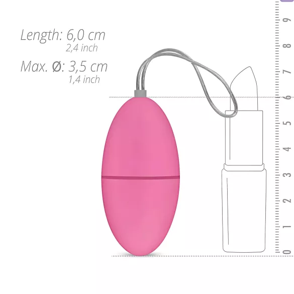 Easytoys - vibracijsko jajce - 7 načinov - brezžični daljinec - roza