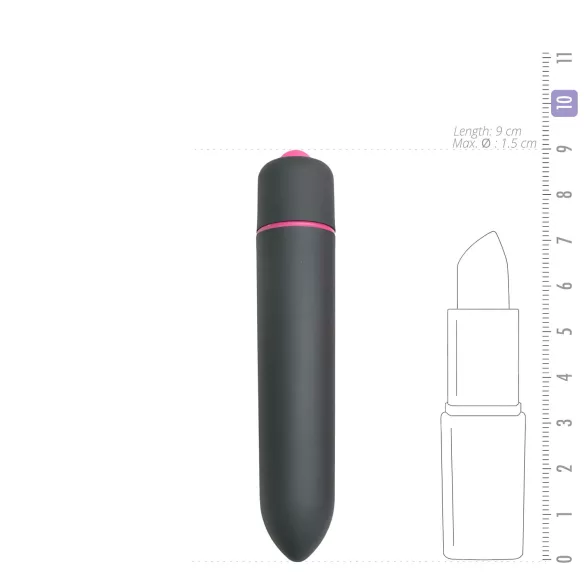 EasyToys Bullet - palični vibrator (črn)