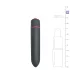 EasyToys Bullet - palični vibrator (črn)