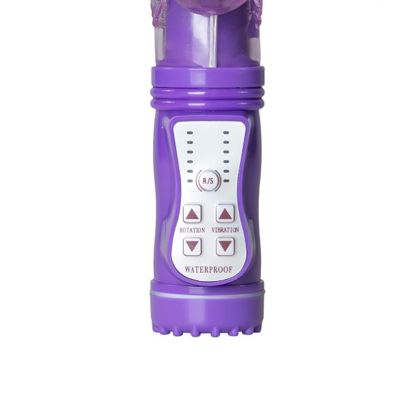 Easytoys Butterfly - vibrator z rotacijo in potiskanjem - vijoličen