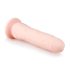 Easytoys - 100% silikonski dildo s priseskom (21 cm) - naravno