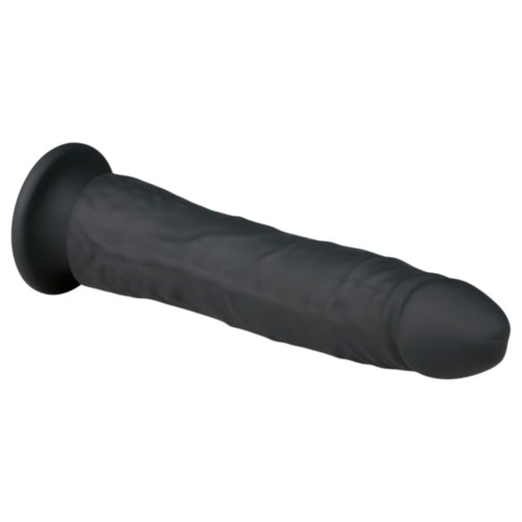 Easytoys - dildo s priseskom - 100% silikon - 21 cm - črna