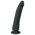 Easytoys - dildo s priseskom - 100% silikon - 21 cm - črna