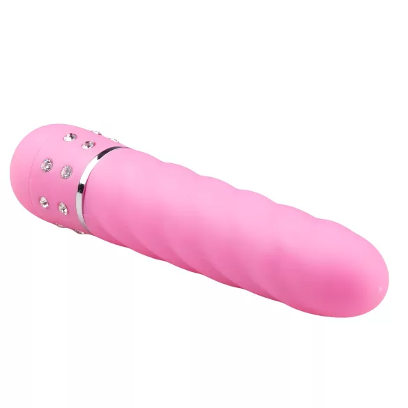 Easytoys Diamond - vibrator v obliki spirale - roza