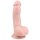 Easytoys - Dildo z vakumskupkom in modo (15 cm) - naravna barva