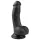 Easytoys - dildo s testisi in priseskom - 15 cm - črna