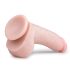 Easytoys - dildo s prisesko, z modi (20 cm) - naravna barva