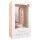 Easytoys - dildo s priseskom in testisi - 22,5 cm - naravna barva