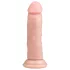 Easytoys - realistični dildo s priseskom - 15,5 cm - naravna barva