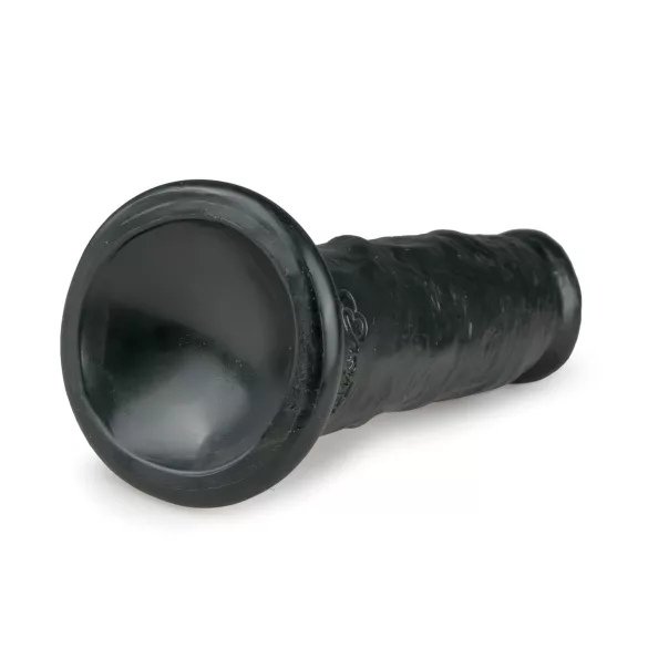 Easytoys - realistični dildo s priseskom - 15,5 cm - črn